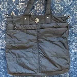 Black Lululemon commute/ gym bag